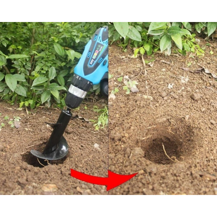 Akyol Matkap Toprak Burgusu Ucu Fide Fidan Çiçek Dikme 60cm*5cm