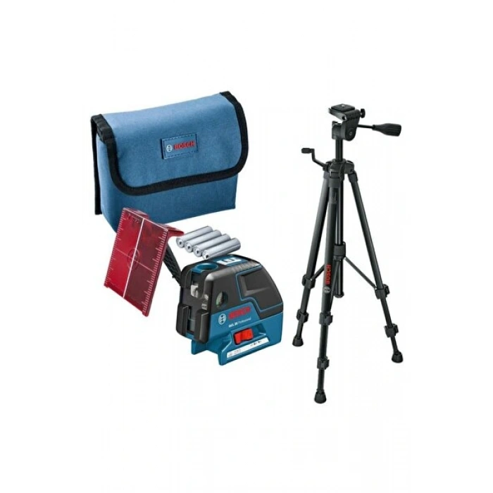 Bosch GCL 2-50C+BT150 Profesyonel Noktalı ve Çizgili Lazer Tripod Hediyeli