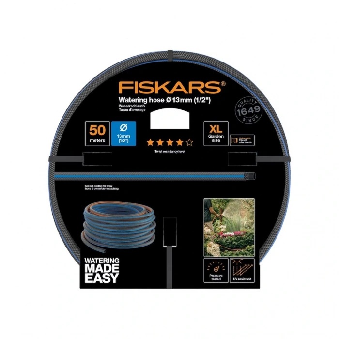 Fiskars 1027106 Sulama Hortumu 13 mm (1/2) 50m Q4