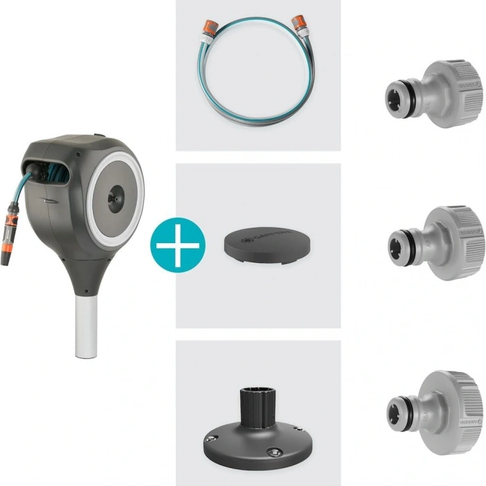 Gardena 18617 Teras İçi Otomatik Hortum Makarası 20 MT