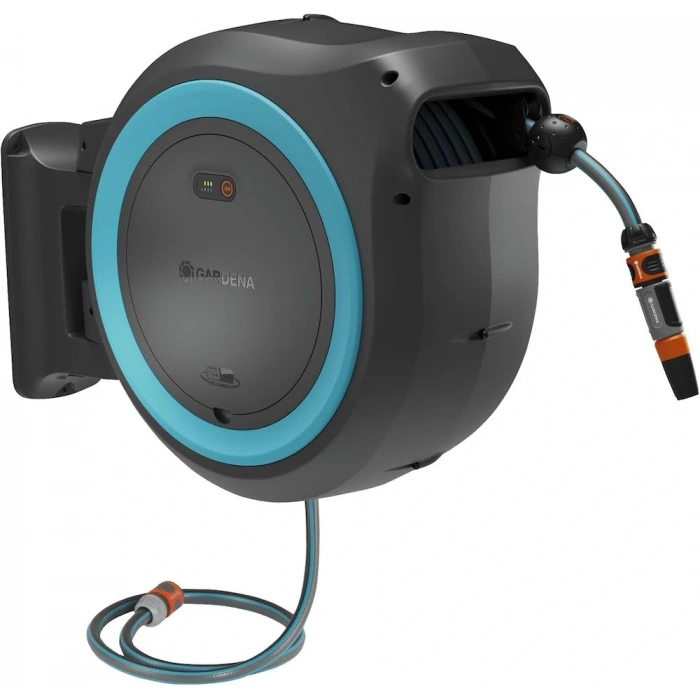 Gardena 18645 Akülü Duvara Monte Hortum Kutusu Powerroll XXl Seti 40 M