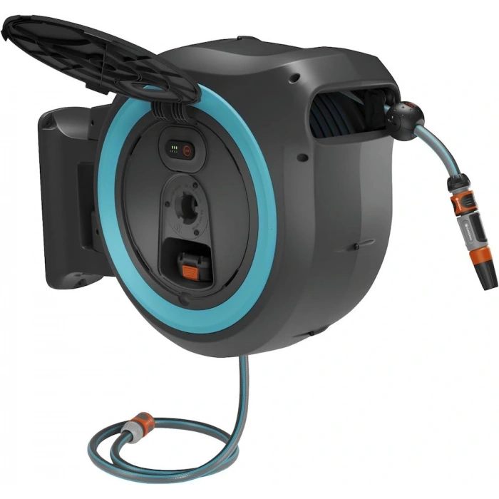 Gardena 18645 Akülü Duvara Monte Hortum Kutusu Powerroll XXl Seti 40 M