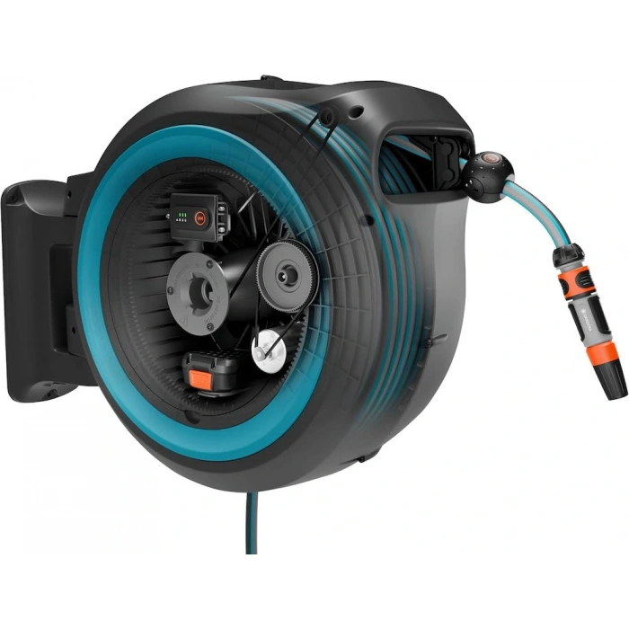 Gardena 18645 Akülü Duvara Monte Hortum Kutusu Powerroll XXl Seti 40 M