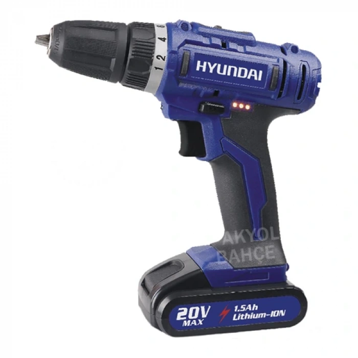 Hyundai 20V Li-İon Şarjlı Akülü Vidalama