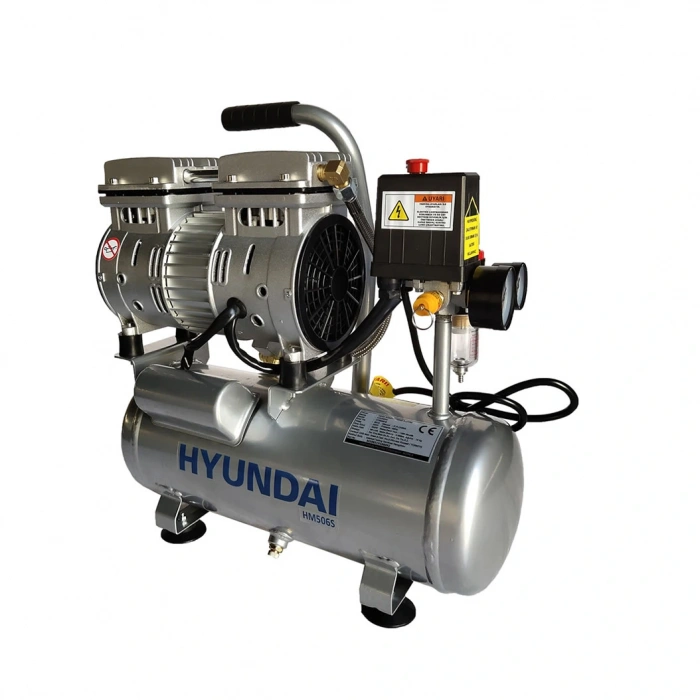 Hyundai HM506S Sessiz ve Yağsız Hava Kompresörü 6 Litre