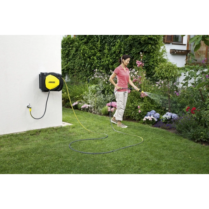 Karcher CR 7.220 Duvara Monte Otomatik Hortum Makarası (20+2 Mt Hortum Uzunluğu)