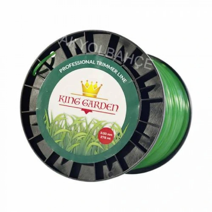 King Garden Tırpan Misinası Ot Çim Kesme İpi 3 MM - 276 M