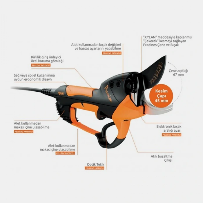 Pellenc Prunion 150 Akülü Dal Bağ Bahçe Budama Makası