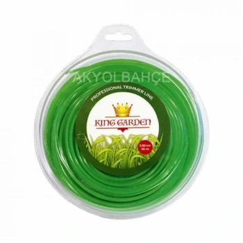 King Garden Tırpan Misinası Ot Çim Kesme İpi 3 MM - 56 M