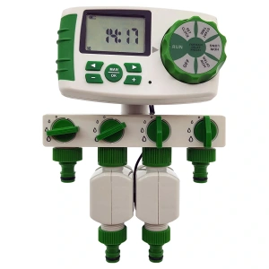 Akyol Garden Dört Çıkışlı İki Selenoid Valflı Dijital Bahçe Sulama Bilgisayarı Timer