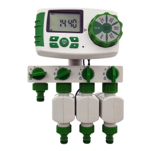 Akyol Garden Dört Çıkışlı Üç Selenoid Valflı Dijital Bahçe Sulama Bilgisayarı Timer