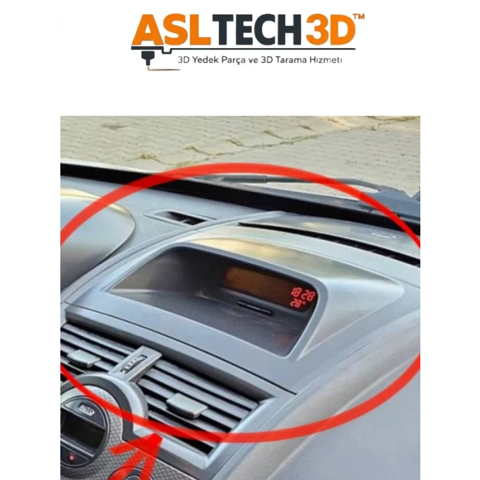 Renault Megane 2 (2003–2009) FAZ 1 Saat Radyo Gösterge Çerçevesi | Boyalı