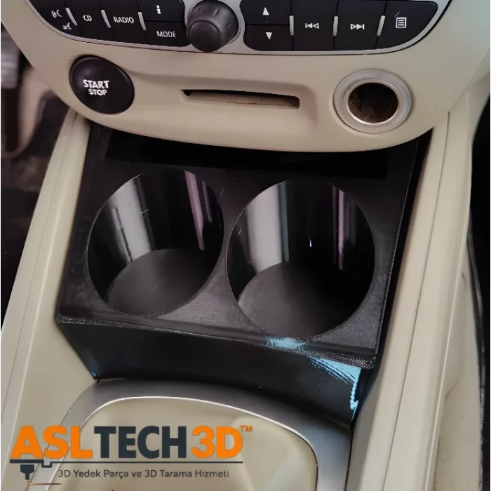 Renault Megane 3 Modelleri İçin Özel Olarak Tasarlanmış Ek Bardak Tutucu