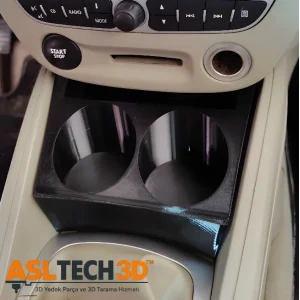 Renault Megane 3 Modelleri İçin Özel Olarak Tasarlanmış Ek Bardak Tutucu