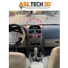 Renault Megane 2 (2003–2009) FAZ 2 Saat Radyo Gösterge Çerçevesi (Beyaz Ekran)| Boyalı