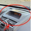 Renault Megane 2 (2003–2009) Saat Radyo Gösterge Çerçevesi | Boyalı
