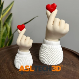 Kalp Tutan El Sevimli Hediyelik, 9cm-14cm 2li Biblo Seti,