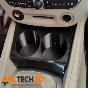 Renault Megane 3 Modelleri İçin Özel Olarak Tasarlanmış Ek Bardak Tutucu