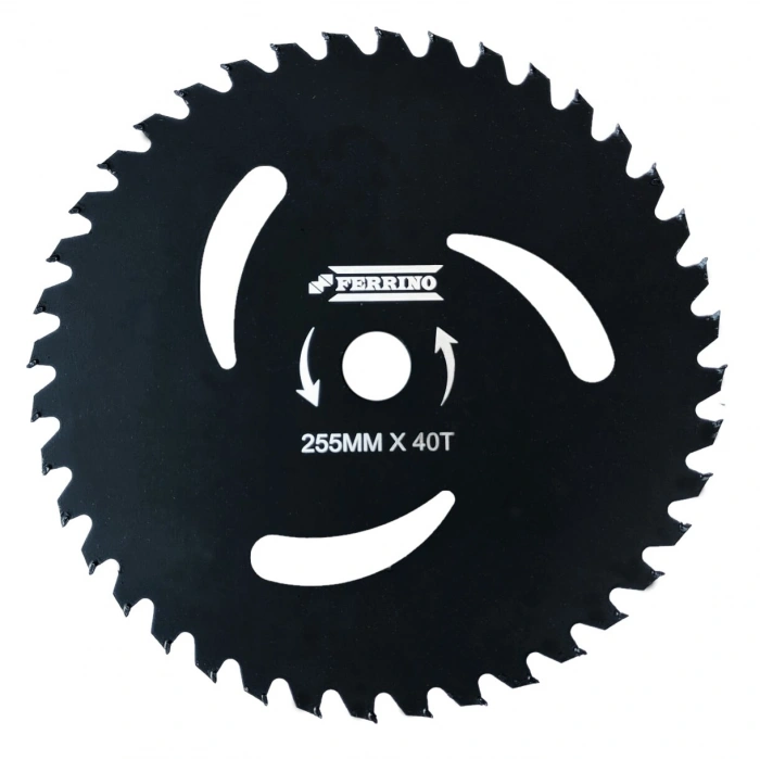 Ferrino 3 Delikli Elmas Bıçak Daire Testere 40 Diş 255 mm Siyah