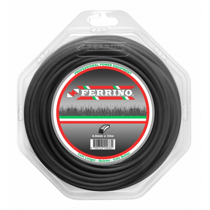 FERRİNO MİSİNA 4,0 MM X 4 KÖŞE 33M *24 SİYAH