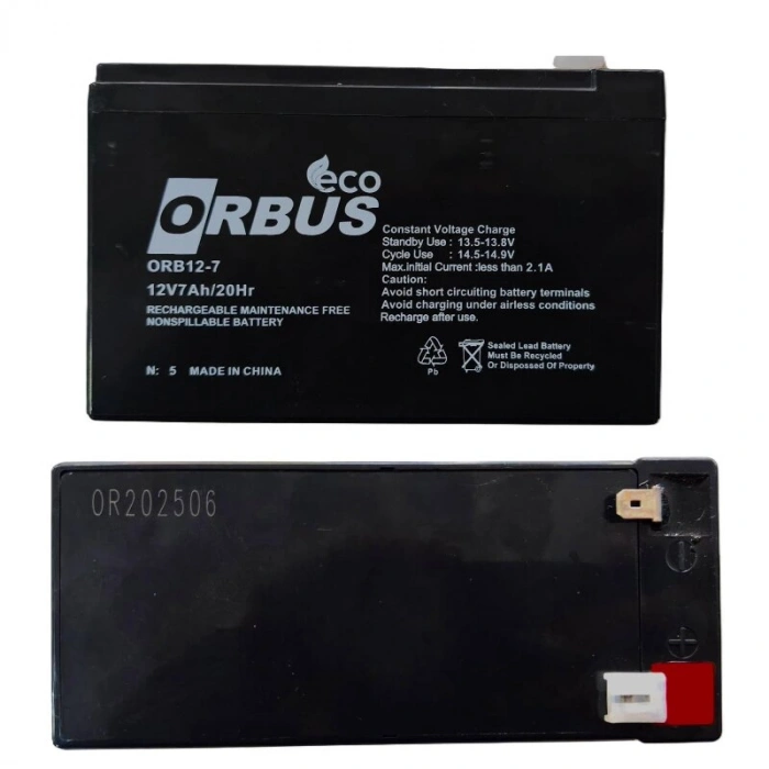 ORBUS KURU AKÜ 12V 7AH
