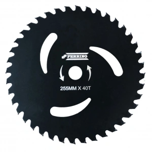 Ferrino 3 Delikli Elmas Bıçak Daire Testere 40 Diş 255 mm Siyah