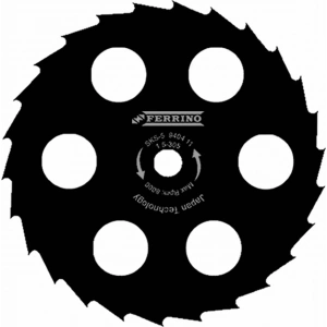 Ferrino 6 Delikli Japon Bıçak Daire Testere 305 mm Siyah