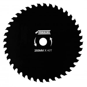 Ferrino Deliksiz Elmas Bıçak Daire Testere 40 Diş 255 mm Siyah
