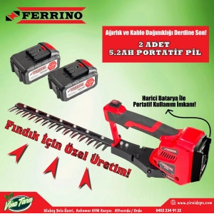 FERRİNO FINDIK IŞKIN SÜRGÜN ALMA MAKİNASI (2 AD 5.2 AH PİL)