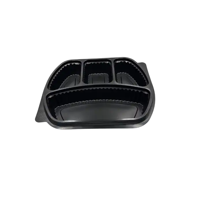 SİYAH 4 GÖZ MİKRODALGA TEPSİ (KAPAKSIZ)