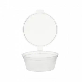 60CC 2OZ PP YUVARLAK KENDİNDEN KAPAKLI SOS KABI