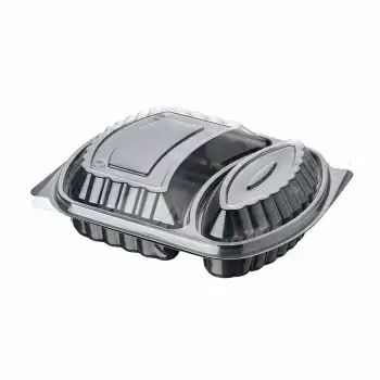 SİYAH 2 GÖZ MİKRODALGA TEPSİ (KAPAKSIZ)