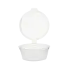 60CC 2OZ PP YUVARLAK KENDİNDEN KAPAKLI SOS KABI