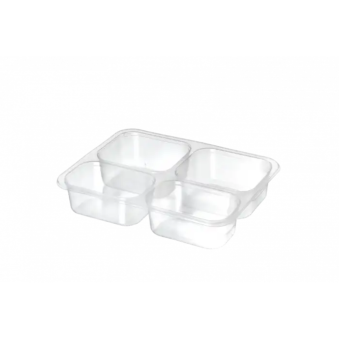 4 Bölme Yemek Kabı (400Adet)