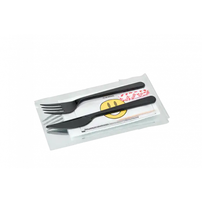 6Lı Çatal Bıçak Seti (Siyah)