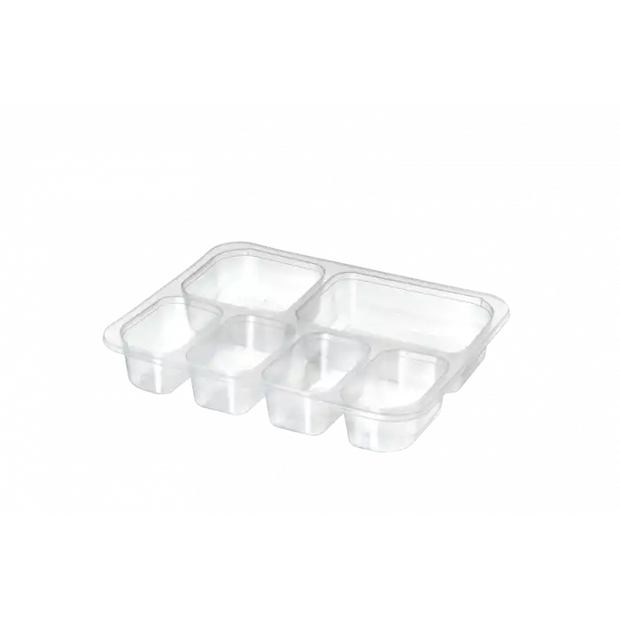 6 Bölme Yemek Kabı (400Adet)