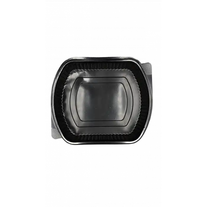 SİYAH TEK GÖZ MİKRODALGA TEPSİ (KAPAKSIZ)