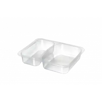 2 Bölme Yemek Kabı (400Adet)