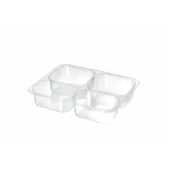 4 Bölme Yemek Kabı (400Adet)