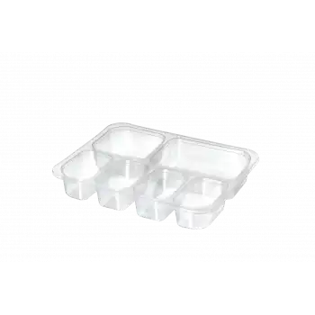 6 Bölme Yemek Kabı (400Adet)