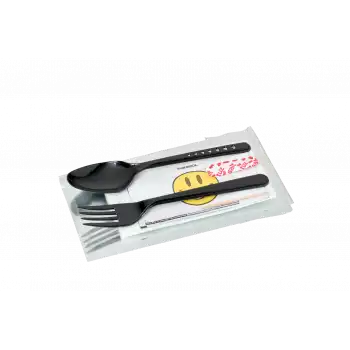 6Lı Çatal Kaşık Seti (Siyah)