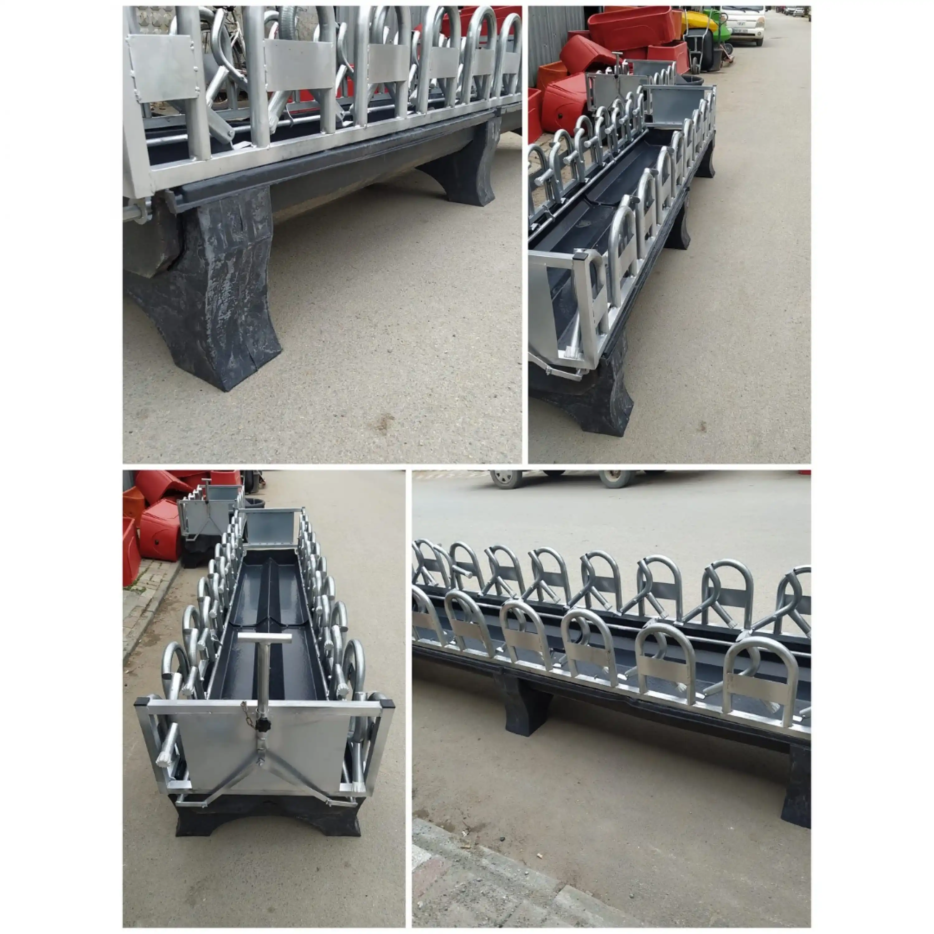 Küçükbaş 18li Çiftli Yemlik Kilit Sistemi (Altı Plastik Tabanlı) - 9x2