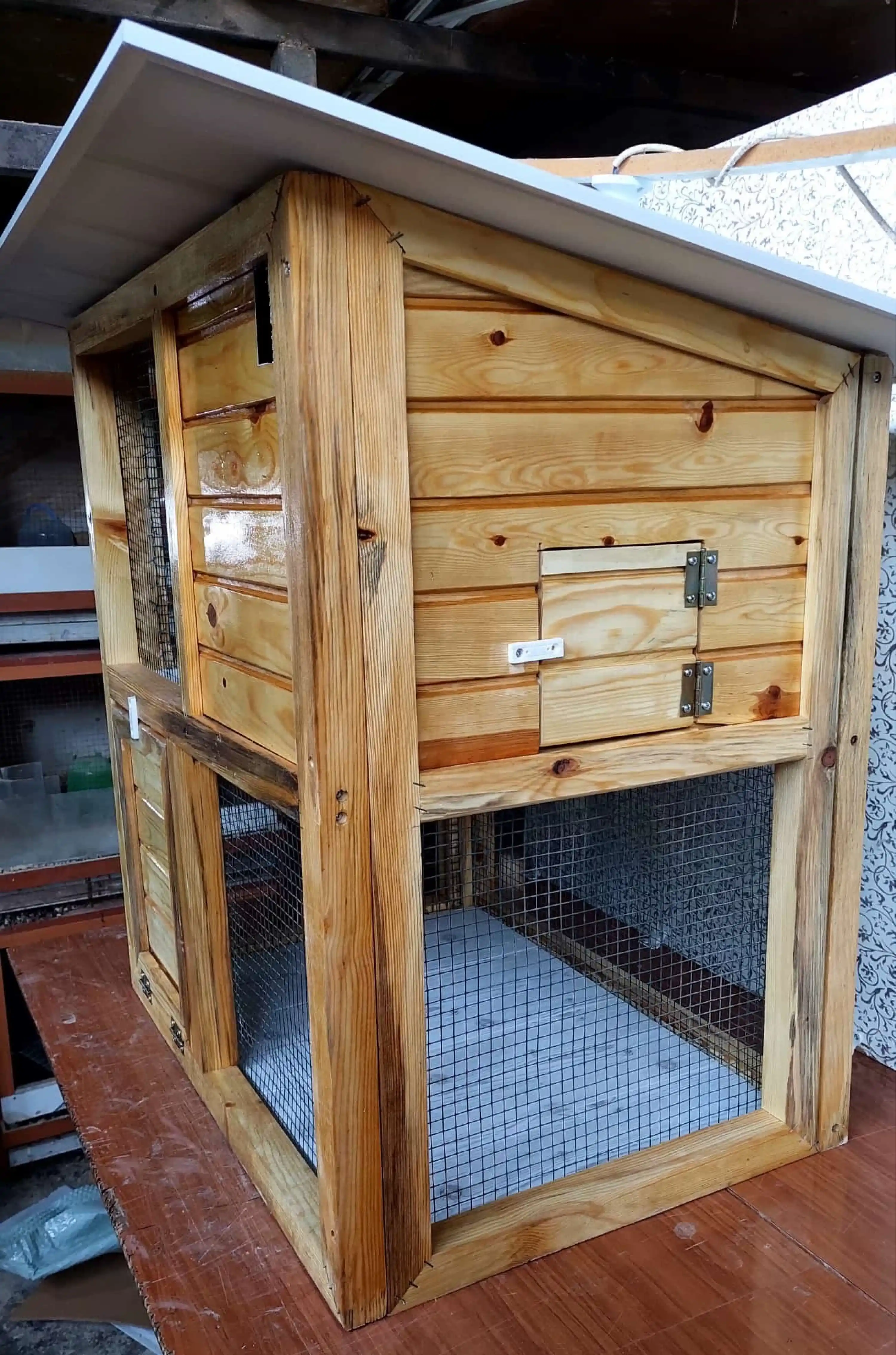 2 Katlı Tavşan & Kemirgen Kafesi - 100*90*55