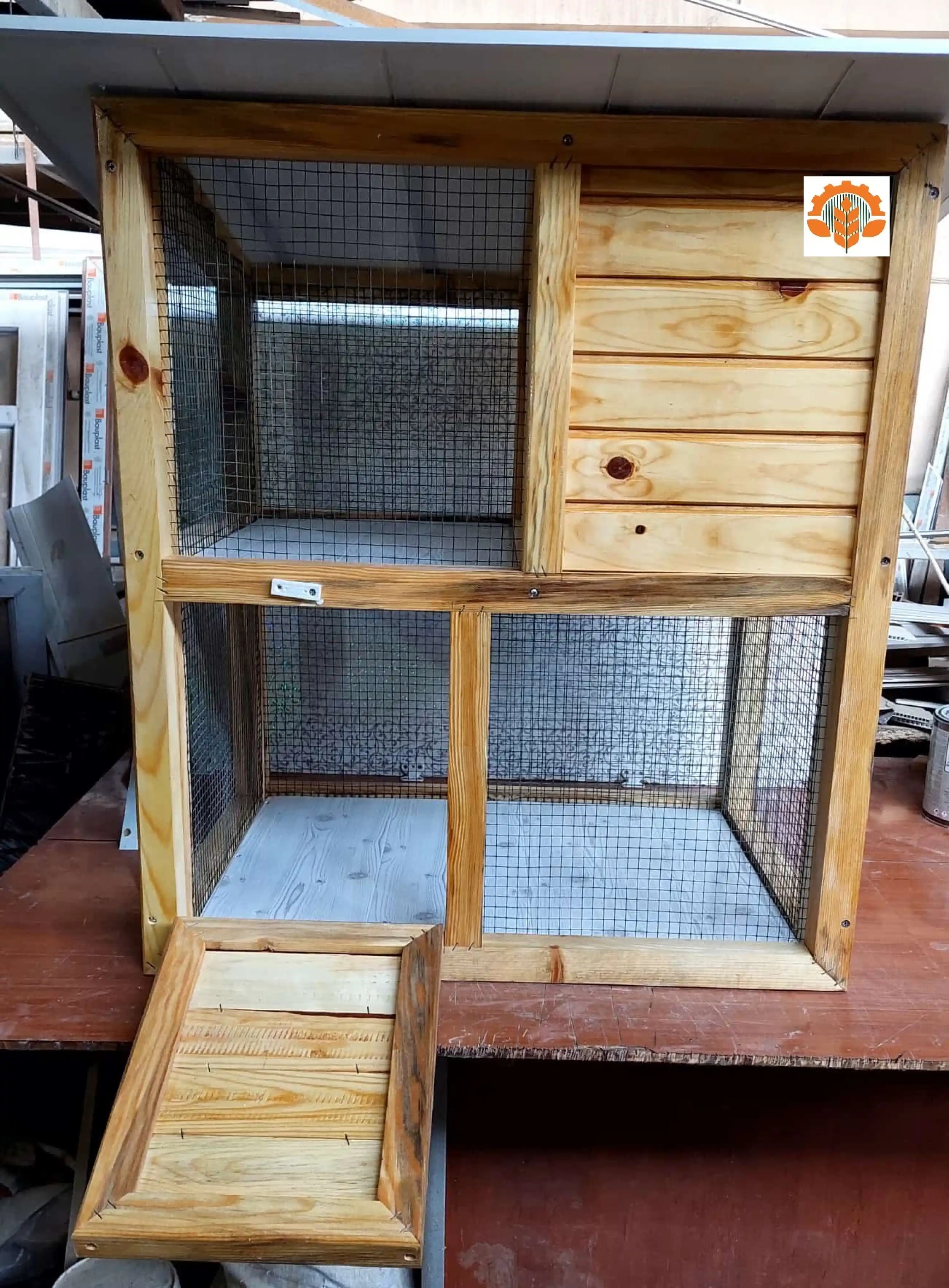 2 Katlı Tavşan & Kemirgen Kafesi - 100*90*55