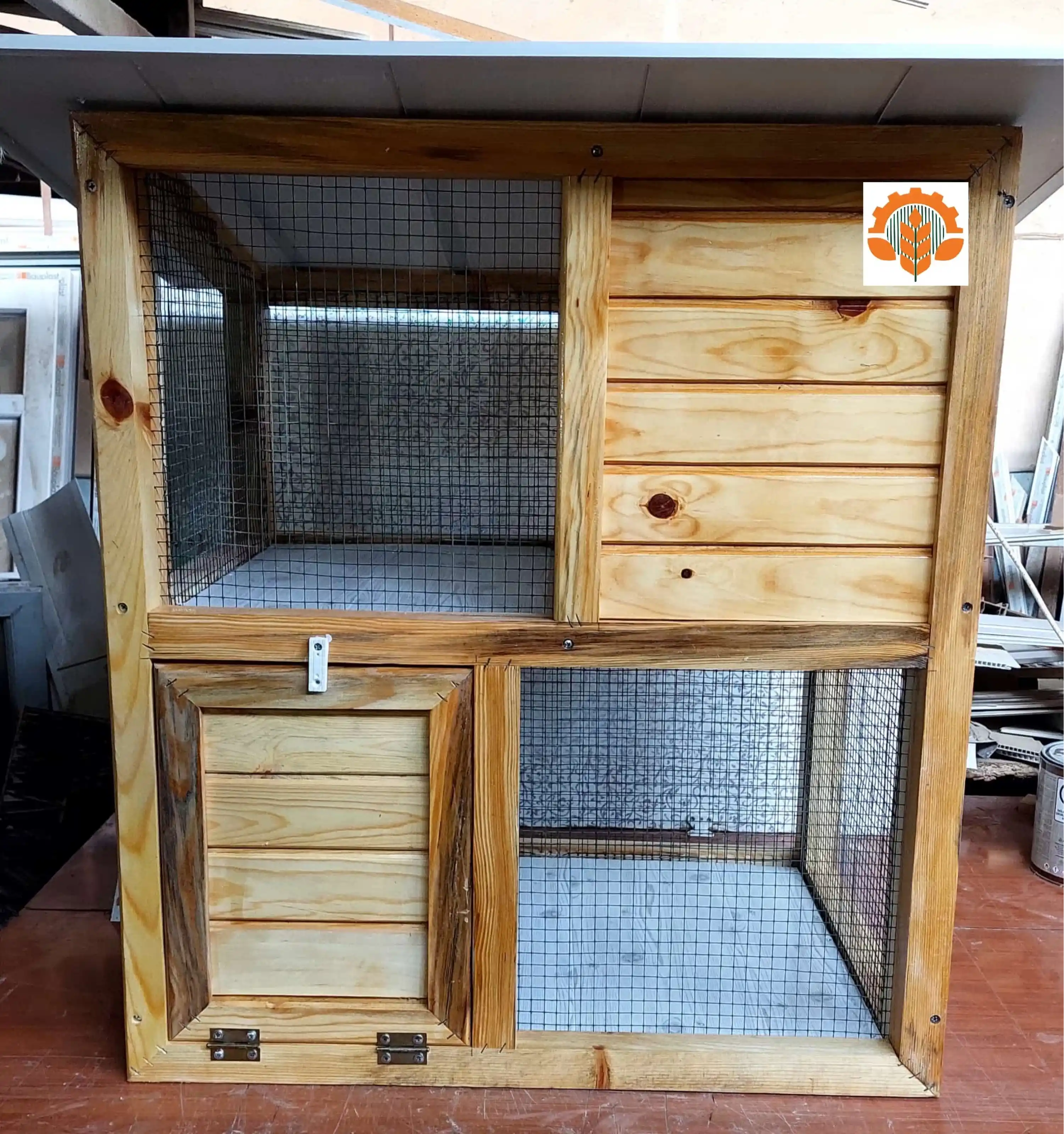 2 Katlı Tavşan & Kemirgen Kafesi - 100*90*55