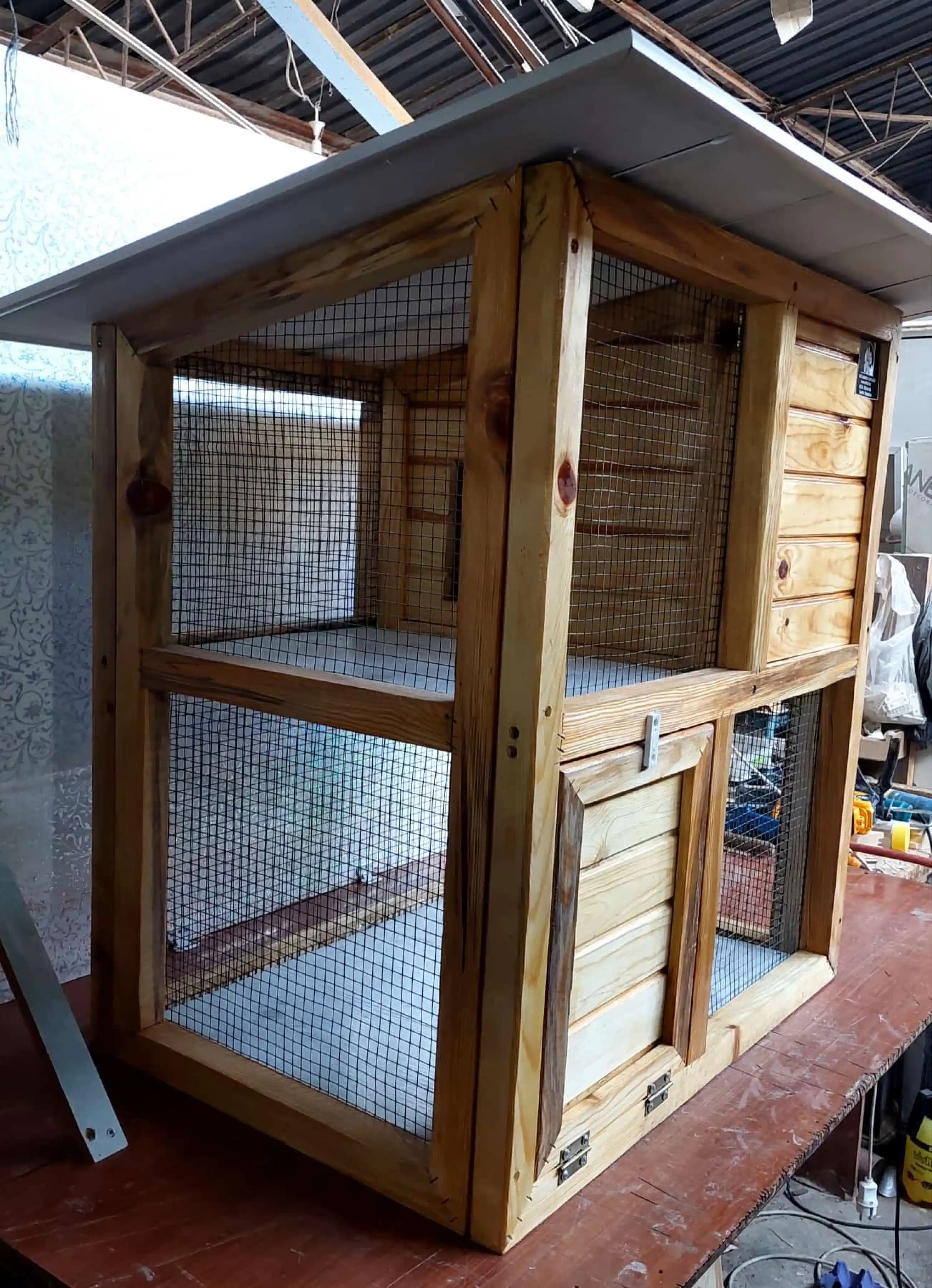 2 Katlı Tavşan & Kemirgen Kafesi - 100*90*55