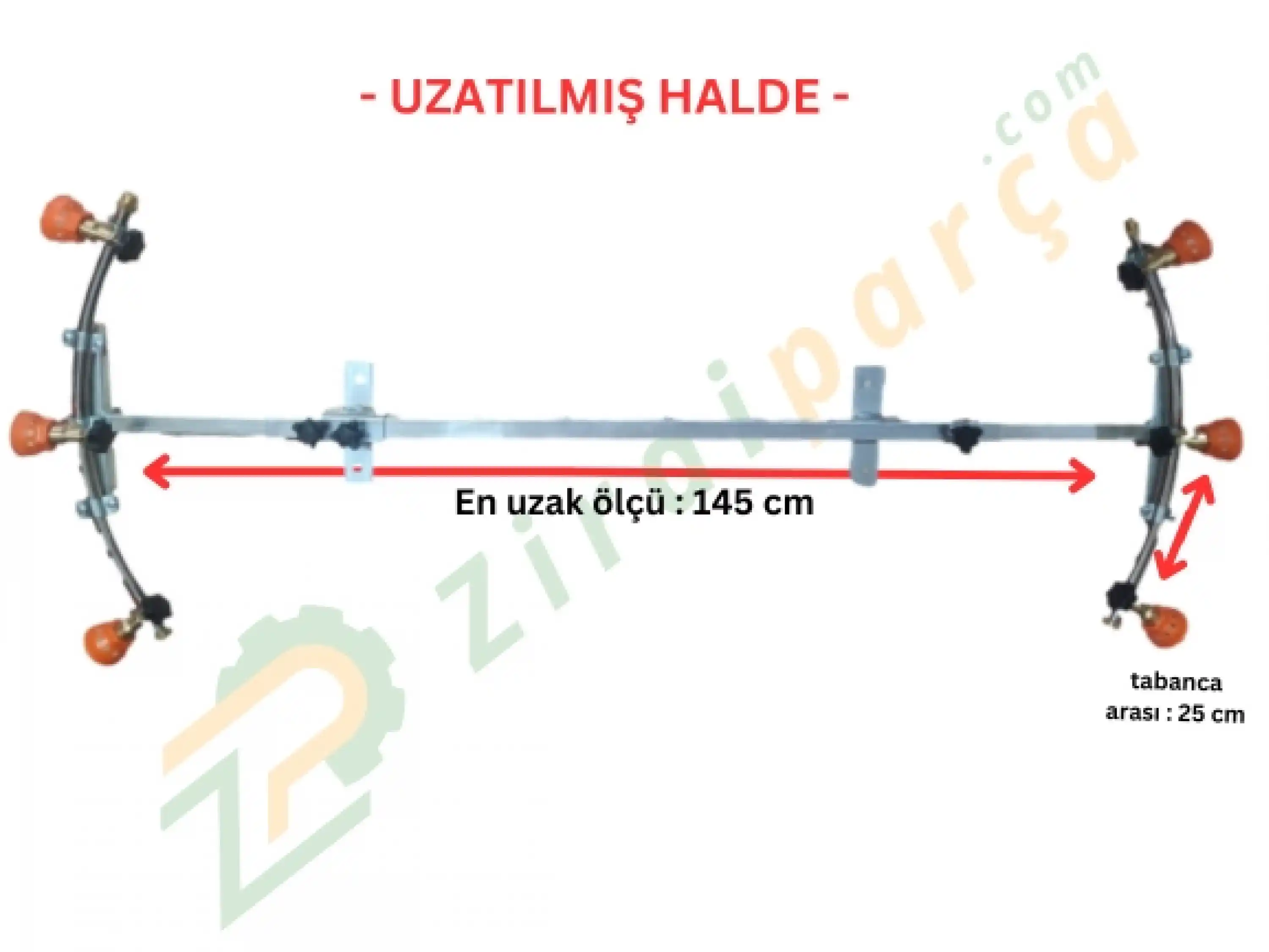 3 + 3 Başlıklı Hilal Tip İlaçlama Makina Aparatı - İlaçlama Makinası