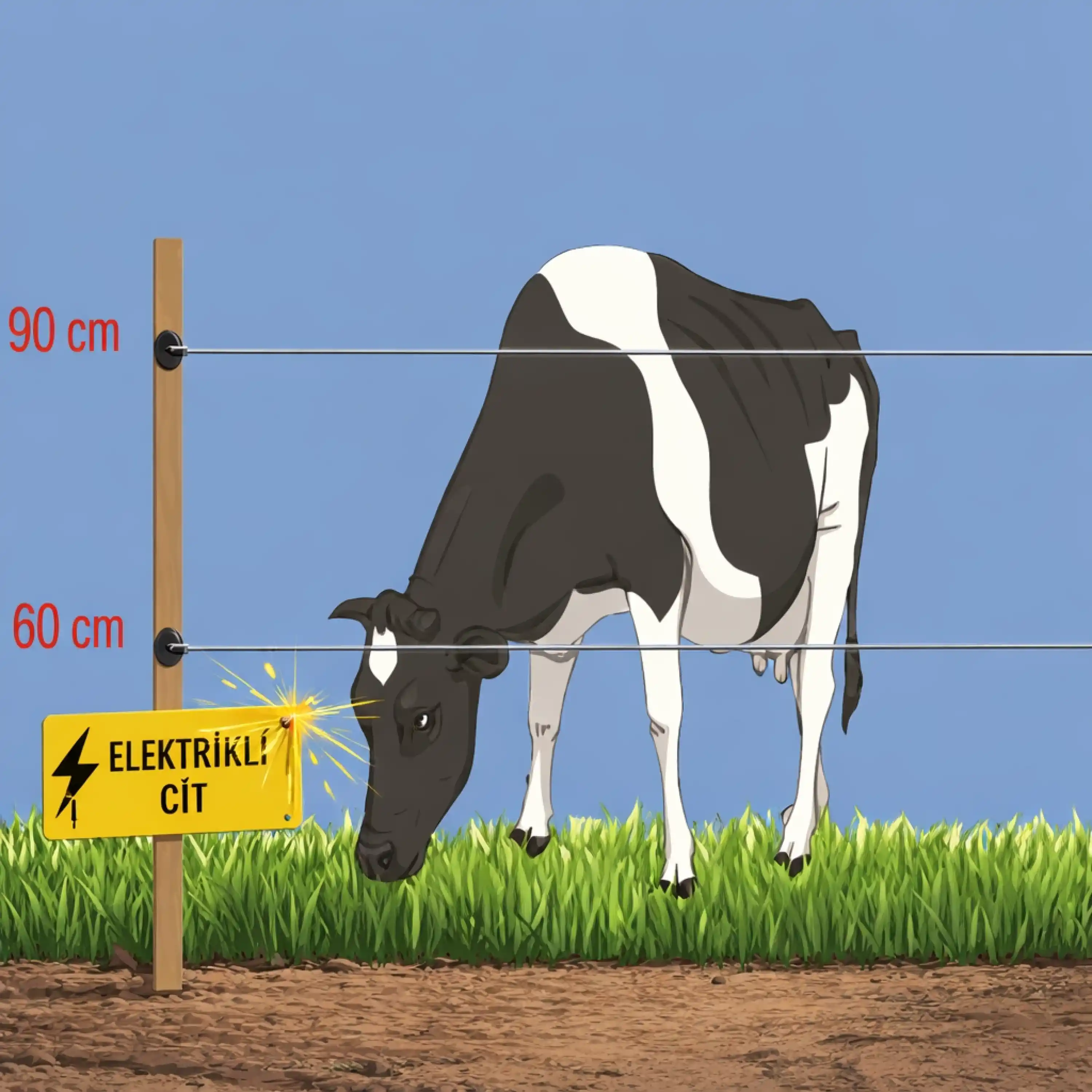 Elektrikli Çit YabanSavar Eco Power 3700 Adaptörlü | Tarla • Bahçe • Besi
