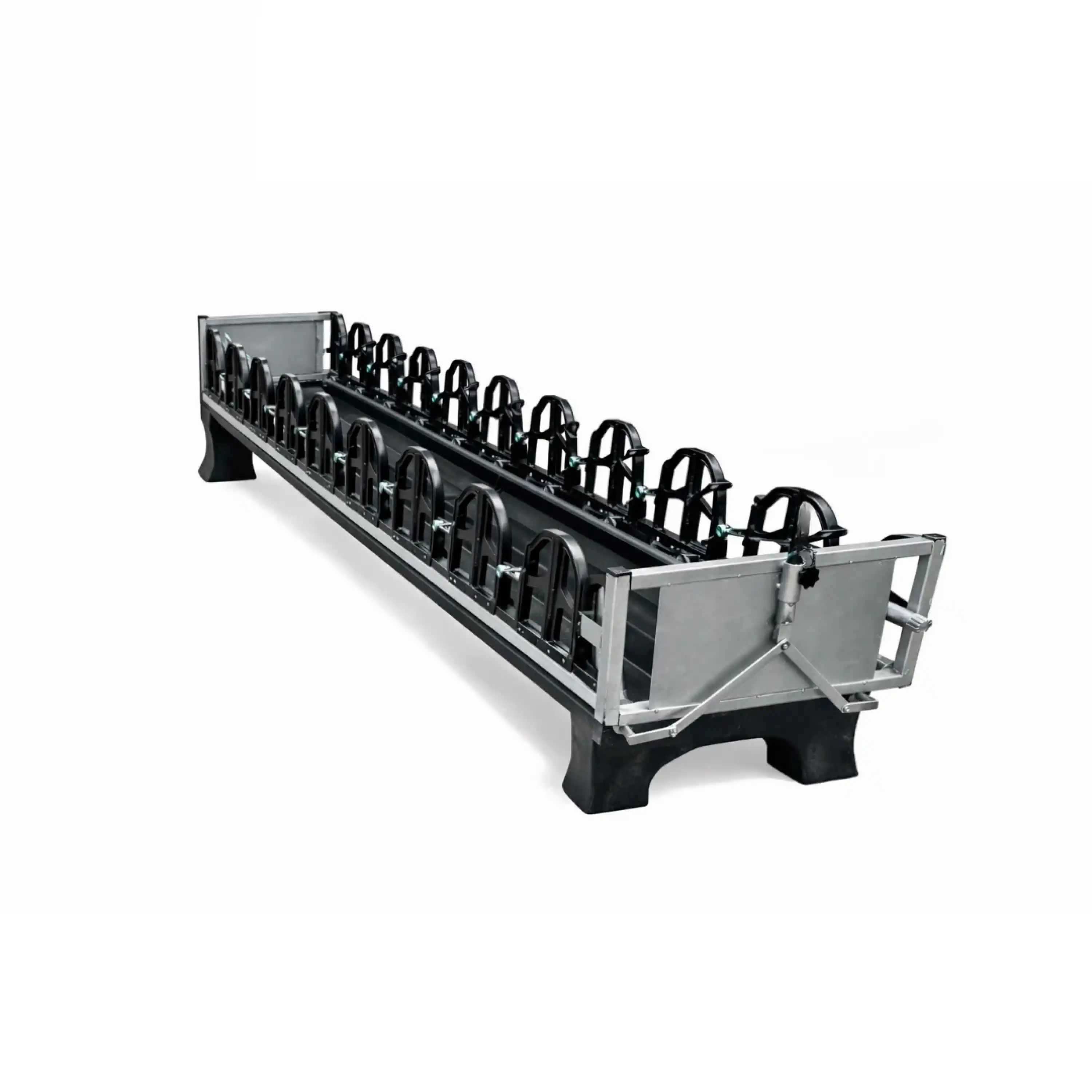 Küçükbaş 18li Çiftli Yemlik Kilit Sistemi (Altı Plastik Tabanlı) - 9x2