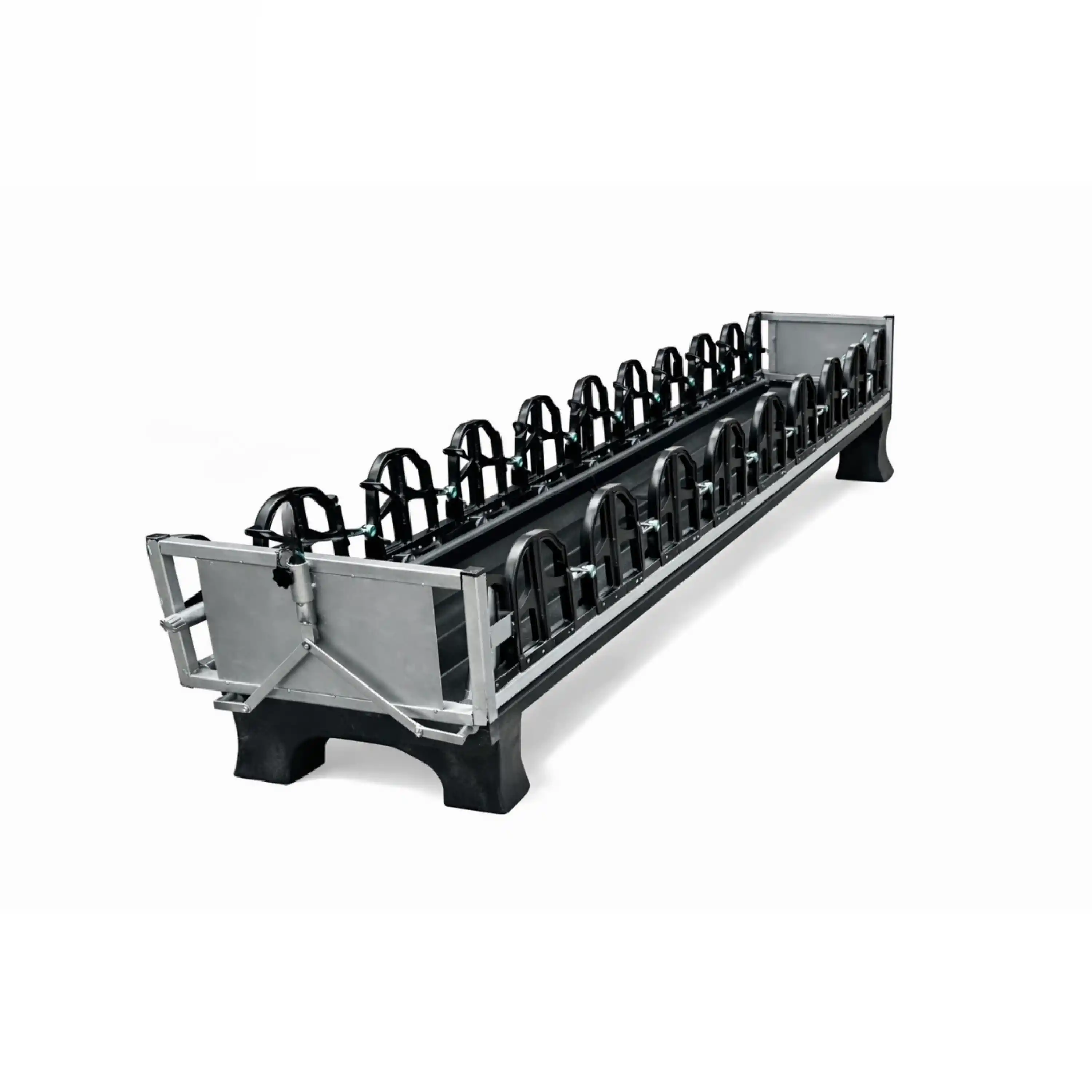 Küçükbaş 18li Çiftli Yemlik Kilit Sistemi (Altı Plastik Tabanlı) - 9x2